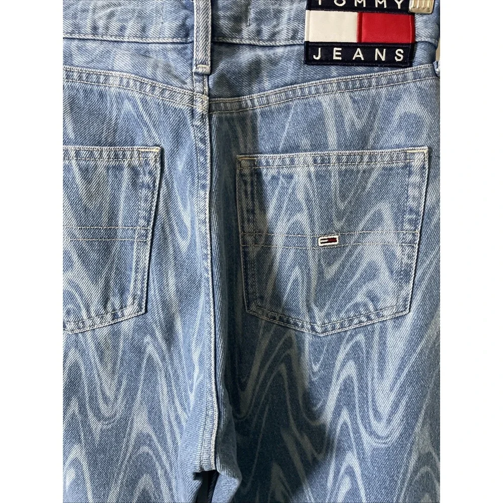Tommy Jeans Harper High Rise Ankle Straight Psychedelic Swirl Women's 25